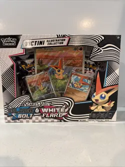 Pokemon TCG Black Bolt & White Flare Unova Victini Illustration Collection -NEW! - Image 1