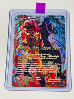 SSG Son Goku Crimson Power BT28-105 SLR Prismatic Clash Dragon Ball Super Card 810158834927 - Image 2