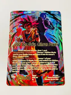 SSG Son Goku Crimson Power BT28-105 SLR Prismatic Clash Dragon Ball Super Card 810158834927 - Image 3