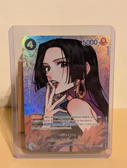 One Piece Card Game: Boa Hancock Custom Card Rare HQ Proxy Luffy OP01-078 - Image 1