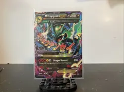 Pokemon Mega M Rayquaza EX Roaring Skies Ultra Rare Holo Card 61/108 Full Art - Image 1