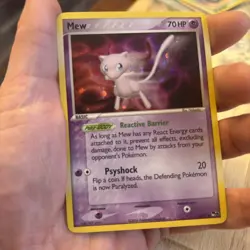 Pokemon TCG Card - MEW 4/17 - Pop Series 4 HOLO RARE - MP - Image 1