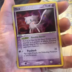Pokemon TCG Card - MEW 4/17 - Pop Series 4 HOLO RARE - MP - Image 2