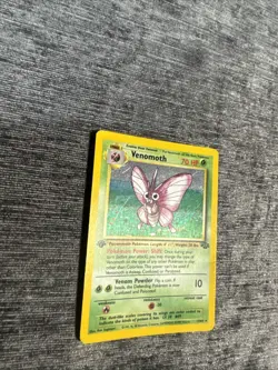 Venomoth - 13/64 - Pokemon Jungle 1st Edition WOTC Holo Rare MP Card - Image 5