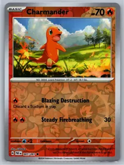 Charmander - Reverse Holo - Paldean Fates PAF EN 007/091 Pokemon TCG Card - Image 1