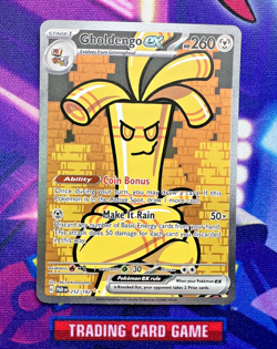 Gholdengo EX Special Illustration Rare Paradox Rift 252/182, NM Pokemon Card - Image 1