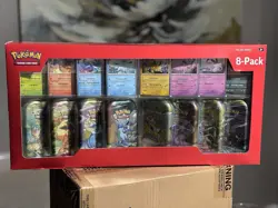 Pokemon TCG Prismatic Evolutions Costco 8 Mini-Tin Bundle w/ Promo Cards SEALED - Image 1