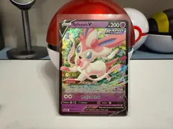 Sylveon V SWSH202 Pokemon Card TCG Sword & Shield Holo Promo - Image 1