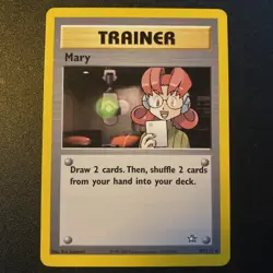 Mary - 87/111 - Pokemon Neo Genesis Unlimited Rare Card WOTC - Image 1