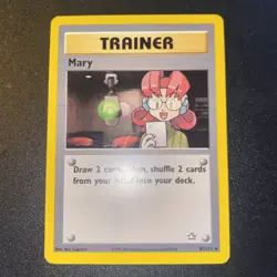 Mary - 87/111 - Pokemon Neo Genesis Unlimited Rare Card WOTC - Image 2