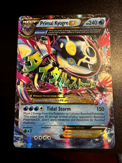 JUMBO OVERSIZED ​Primal Kyogre EX 55/160 - Pokemon Card - LP - Image 1