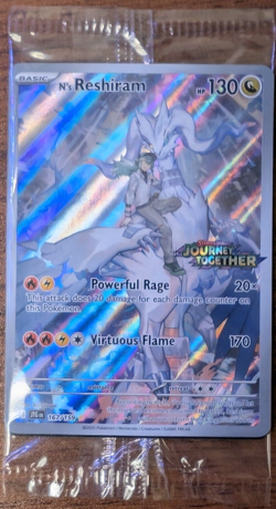 Pokemon Scarlet and Violet Journey Together N's Reshiram Foil Promo Card - Image 1