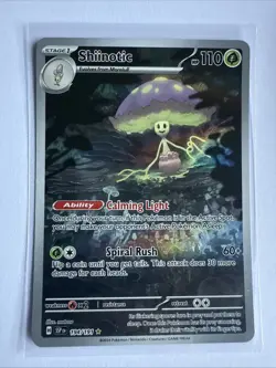 Pokemon TCG Shiinotic Holo Card Illustration Rare, Surging Sparks Series 194/191 - Image 1