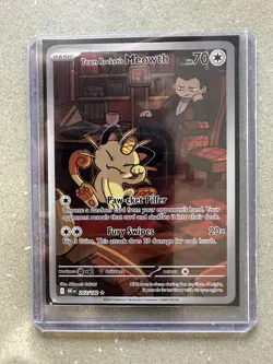 Pokemon TCG Destined Rivals Team Rockets Meowth Card 203/182 Never Played! - Image 3