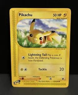 Pokemon Pikachu Expedition Card 124/165 Regular Common - Image 1