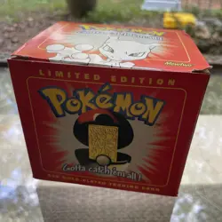 1999 Pokemon Mewtwo Trading Card 23K Gold Plated, BK Limited Edition - SEALED - Image 2