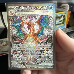 Pokemon TCG Sv03: Obsidian Flames Charizard EX Holo Card 223/197 MINT++ - Image 1