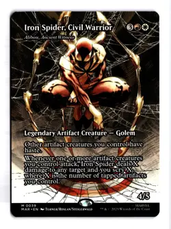 Iron Spider, Civil Warrior - Alibou, Ancient Witness (Borderless) M Marvel Etern - Image 1