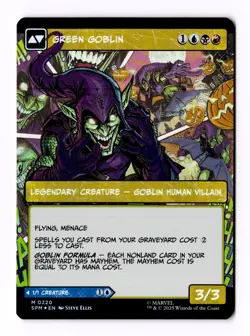 Norman Osborn (Borderless) (Foil) 0220 (M) MTG Marvel's Spider-Man (SPM) - Image 2