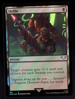 Defile 199 Surge Foil Uncommon Warhammer 40K MTG Near Mint - Image 1