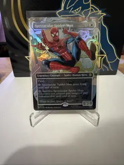 Spectacular Spider-Man Borderless Foil - Spider-Man MTG Magic - 0014 - Image 1