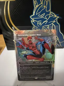 Spectacular Spider-Man Borderless Foil - Spider-Man MTG Magic - 0014 - Image 2