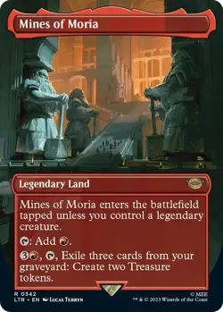 FOIL Mines of Moria (Borderless) - Universes Beyond: The Lord of the Rings - Image 1