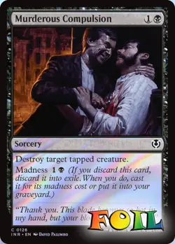 Murderous Compulsion 126 MTG Innistrad Remastered Common NP Foil - Image 1