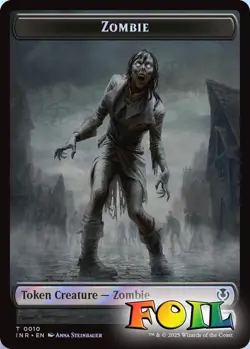 Zombie 0010 / Blood Double-Sided Token 10 / 21 MTG Innistrad Remastered NP Foil - Image 1