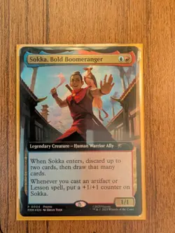 Sokka, Bold Boomeranger Foil, MTG MagicCon Atlanta Promo Avatar Last Airbender - Image 1