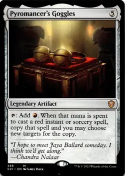 MTG Pyromancer's Goggles | NM | Commander 2021 (C21) - Image 1