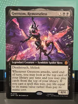 MTG Marvel Spiderman Gwenom Remorseless Extended Non Foil 0256 - Image 1