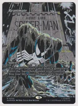 Magic The Gathering Spider-Man Reanimate (Borderless) Foil - Image 1