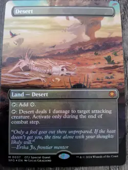 Desert (Borderless) 0037- Outlaws of Thunder Junction Foil MTG - Image 2