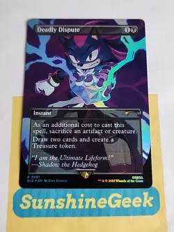 Deadly Dispute (2091) (Rainbow Foil) Sonic Secret Lair Drop Foil - Image 1