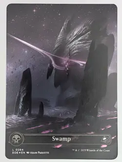 (Foil) Swamp (0264) (Borderless) (0264) Edge of Eternities NM - Image 1