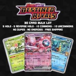 Pokemon TCG Destined Rivals 30 Card Bulk Lot - No Dupes - No Energies - Image 1