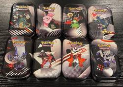 Pokemon TCG Black Bolt & White Flare Mini Tin x8 - Full Art Set - New and Sealed - Image 1