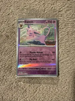 Espeon Best Buy Promo SEALED Pokemon Obsidian Flames 86/197 Reverse Holo - Image 1