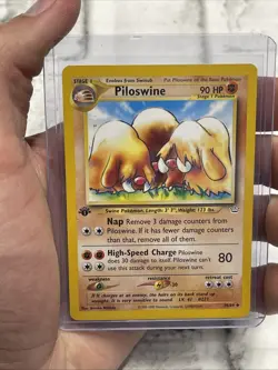 Pokemon Card - Neo Revelation 36/64 - PILOSWINE (uncommon) 1st Edition LP WOTC - Image 1