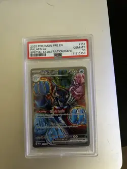 2025 Pokemon Prismatic Evolutions Palafin Ex #151 PSA 10 Special Illustration - Image 1