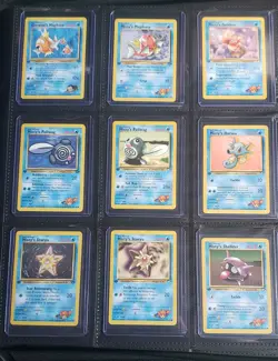 Pokemon 1st Edition Collection In Toploader Binder NM WOTC Vintage Lot Gradeable - Image 1