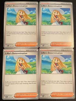 Pokemon TCG Restock - 4x Lillie's Determination 119/132 Mega Evolution - NM - Image 1