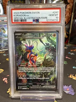 2023 Pokemon Svi En-Scarlet & Violet SIR Koraidon Ex #247 PSA 10 - Image 1