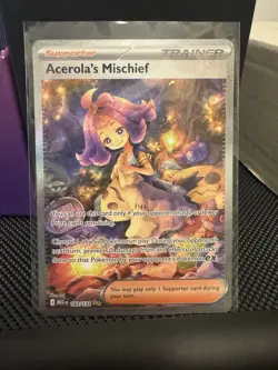 Pokemon Mega Evolutions Acerola’s Mischief Special Illustration Rare SIR 183/132 - Image 1