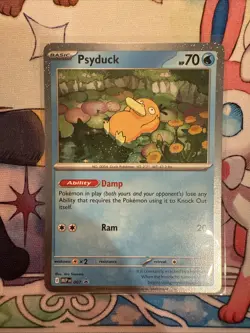 Pokemon TCG Psyduck 007 Black Star Promo Mega Evolution MINT/Near Mint - Image 2