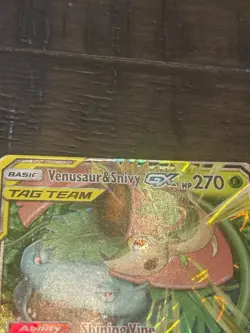 Pokemon TCG Venusaur and Snivy GX Tag Team Cosmic Eclipse 1/236 - Image 2