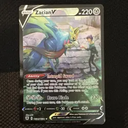 2022 Pokemon Astral Radiance Trainer Gallery Ultra Rare Zacian V TG21/TG30 - Image 1