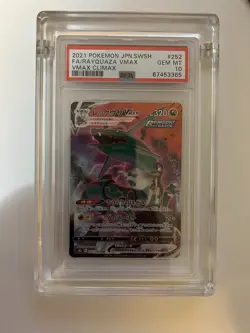 PSA10 Rayquaza VMAX 252/184 CSR VMAX Climax Pokemon Card Game - Image 2