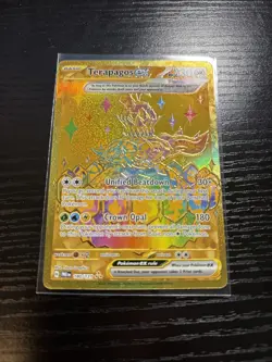 Pokemon TCG Terapagos EX Prismatic Evolutions Gold Hyper Rare Card 180/131 - Image 2